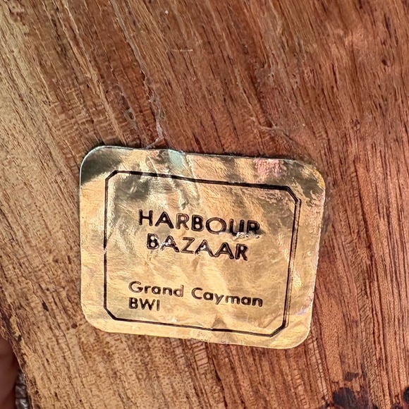 From Grand Cayman Island, BWI Handcrafted Wooden Bird Sculpture - Picture 9 of 10